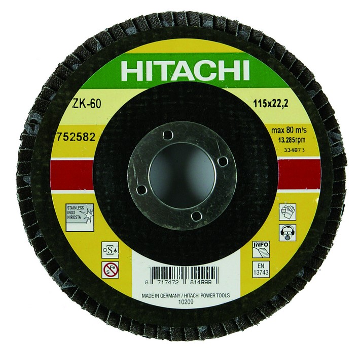 Hitachi Lamellenschijf diameter 125mm K60