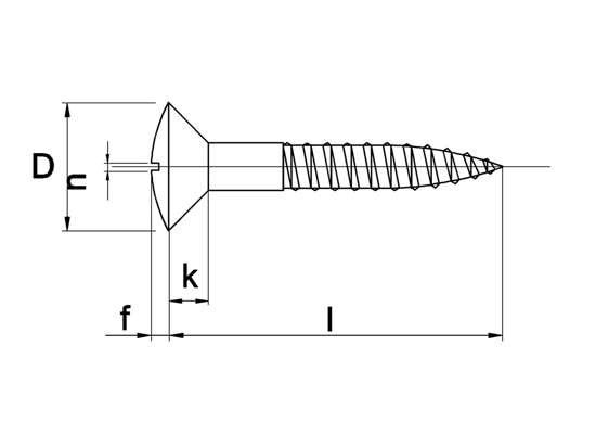 Afbeeldingen van Houtschroef messing lenskop 3.5 x 20mm