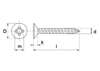 Afbeeldingen van Plaatschroef platverzonken kop phillips verzinkt 3.5 x 38mm