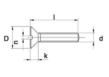 Afbeeldingen van Metaalschroef gegalvanisserd platkop M5 x 90mm