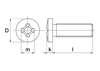 Afbeeldingen van Metaalschroef gegalvaniseerd cilinderkop M3 x 60mm