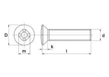 Afbeeldingen van Metaalschroef lenskop phillips RVS A2 m6 x 100mm