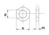 Afbeeldingen van Lage moer M10 A2 DIN 439B