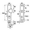 Afbeeldingen van Axa Veiligheidsbeslag s-knop F1 ktb PC92mm 6665-51-11/92