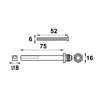 Afbeeldingen van Axa stiftset +3 bouten gr-kr 35-43mm