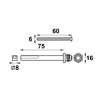 Afbeeldingen van Axa stiftset +3 bouten gr-kr 43-53mm 