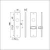 Afbeeldingen van Ami kortschild wc 180/41 rh 5x57 zwart