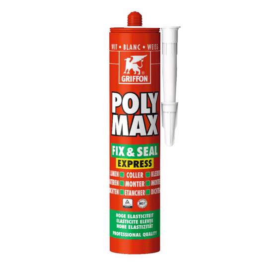 Afbeeldingen van PolyMax lijmkit Fix&Seal  expr. 425gr. wit