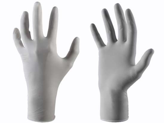 Afbeeldingen van *Handschoen latex wit gepoederd mt.10