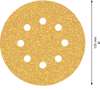 Afbeeldingen van Schuurschijf 8-gats wood and paint diameter 125mm K40 blister van 5 schijven