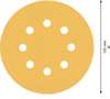 Afbeeldingen van Schuurschijf 8-gats wood and paint diameter 125mm K120 blister van 5 schijven