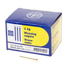 Afbeeldingen van Messing nagels bombe kop 2.4 x 45mm 1kg