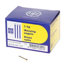 Afbeeldingen van Messing nagels bombe kop 1.8 x 30mm 1kg