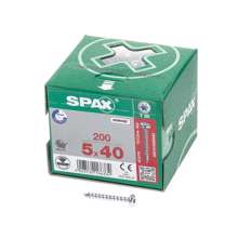 Afbeeldingen van Spax Spaanplaatschroef cilinderkop verzinkt T-Star T20 5.0x40mm (per 200 stuks)