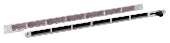 Afbeeldingen van Ventilatierooster Fresh 31F wit compleet, 368-371x16-19x17mm (lxhxb)