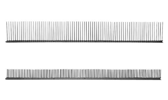 Afbeeldingen van Ubbink Dakvoet vogelschroot kunststof zwart 55mm x 1 meter