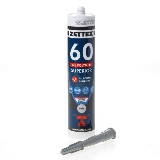 Afbeeldingen van Zettex MS polymer grijs 290ml