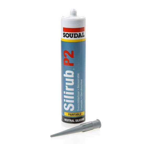 Afbeeldingen van Soudal Silirub P2 grijs 310ml