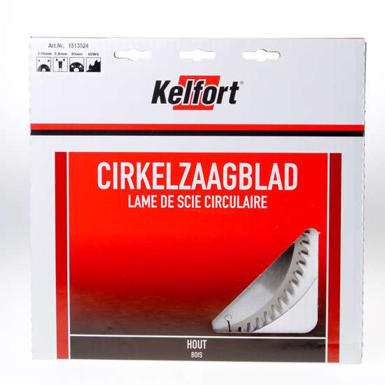 Afbeeldingen van Cirkelzaagblad hardmetaal 60 tanden WS-W diameter 210 x 2.8 x 30mm