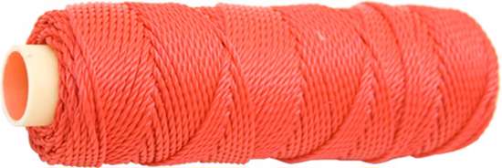 Afbeeldingen van Metselkoord nylon rol rood 50 meter