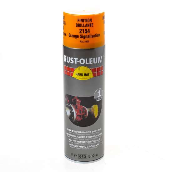 Afbeeldingen van Rust-Oleum Hard Hat geeloranje r2000 500ml