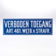 Afbeeldingen van Bord verboden toegang pvc