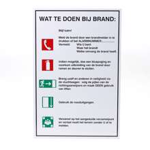 Afbeeldingen van Sticker Calamiteitenbordje