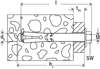 Afbeelding van Hulsanker met tapbout verzinkt FSA 12 x 85/25 S