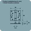 Afbeeldingen van Axa Veiligheidsscharnier venelite topcoat gegalvaniseerd 89 x 89 x 2.4mm SKG*** 1139-25-23/V4E