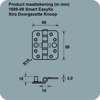 Afbeeldingen van Axa Smart Easyfixscharnierxdk topcoat gegalvaniseerd 89 x 80 x 3mm SKG*** 1689-09-23/7V