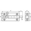 Afbeeldingen van Profielgrendel DRG 402100 SA aluminium 100 x 25mm 0411.182.5100