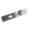 Afbeeldingen van Knopschild platmodel rechthoekig ASL aluminium F1 PC72