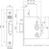 Afbeeldingen van Nemef Cilinder smaldeur loopslot type 55-60mm DIN links rechts