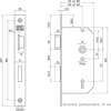 Afbeeldingen van Nemef Klavier dag- en nachtslot deurslot type 66/2-60mm sl72 DIN links