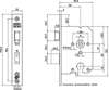 Afbeeldingen van Nemef Veiligheids Cilinder dag- en nachtslot deurslot PC55mm type 4119/17-50 DIN links