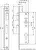 Afbeeldingen van Nemef Smalslot PC72mm type 8691/14-40 DIN rechts