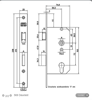 Afbeeldingen van Nemef Deurslot PC72mm DIN L type 569/4-50 DIN links