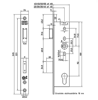 Afbeeldingen van Nemef Veiligheids slot PC92mm type 4169/18-30 universeel