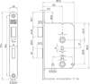 Afbeeldingen van Nemef v/b slot 8 x 63mm type 1364-50 DIN links