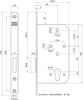 Afbeeldingen van Nemef Cilinder kastslot type 638/2-kv-60 pc DIN links rechts