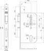 Afbeeldingen van Nemef Cilinder anti-paniekslot type 649/46-kv-60 DIN links