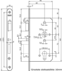 Afbeeldingen van Nemef Cilinder insteek anti-paniekslot zelf type 699/31-60mm DIN links