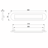 Afbeeldingen van Briefplaat Hoppe F1 afgerond 454 40-56mm