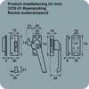 Afbeeldingen van Axa Raamsluiting met nok cilindersluiting rechts inbouw F2 3319-31-92/GE