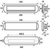 Afbeeldingen van Axa briefplaat Curve Plus, met schacht, F1 geanodiseerd, 6203-10-91