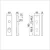 Afbeeldingen van Ami Kortschild, aluminium veiligheidsbeslag 193/15 KT F1 PC55 dd=55-60