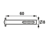 Afbeeldingen van Axa Wisselstift 60mm 6051-87-22/E