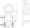 Afbeeldingen van Intersteel set van 2 rollers open wiel 155mm tbv schuifdeurset