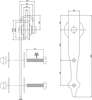 Afbeeldingen van Intersteel set van 2 rollers pijlvorm 290mm tbv schuifdeurset