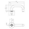 Afbeeldingen van P+E Gatdeel deurkruk U-model op ronde rozet 8mm stift rvs geborsteld